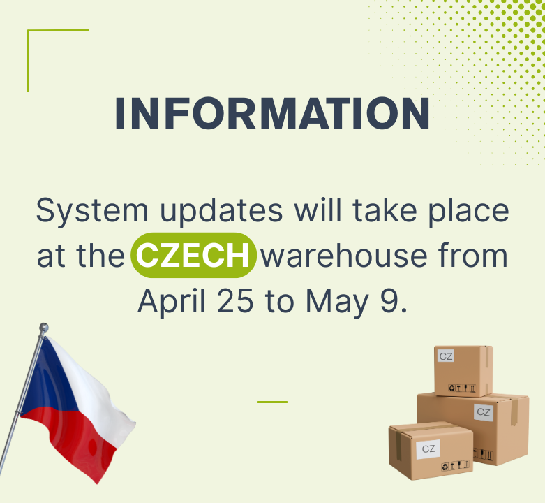 Changes to the Czech warehouse operations